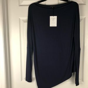 STELLA&DOT Asymmetrical Top Navy Blue